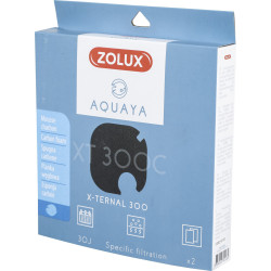 zolux Filtro para la bomba x-ternal 300, filtro XT 300 C de espuma de carbón x 2. para el acuario. Medios filtrantes, accesorios