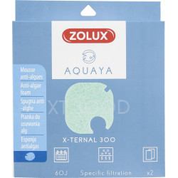 zolux Filtre pour pompe x-ternal 300, filtre XT 300 D mousse anti-algues x 2. pour aquarium. Masses filtrantes, accessoires