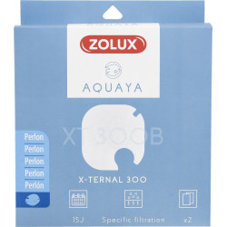 zolux Filtre pour pompe x-ternal 300, filtre XT 300 B perlon x 2. pour aquarium. Masses filtrantes, accessoires