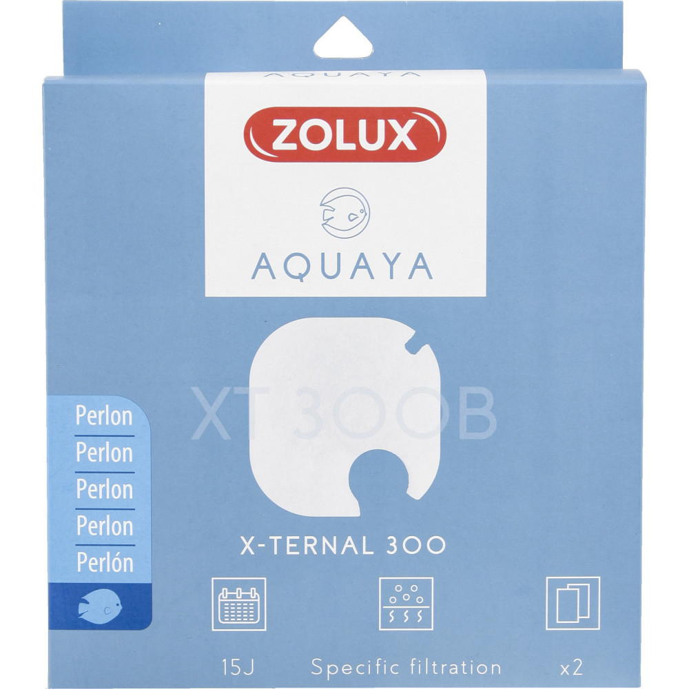 zolux Filter für Pumpe x-ternal 300, Filter XT 300 B Perlon x 2. für Aquarium. Filtermassen, Zubehör