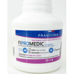 Francodex Ongediertebestrijding. Fipromedic 250 ml . voor katten en honden. Kat ongediertebestrijding