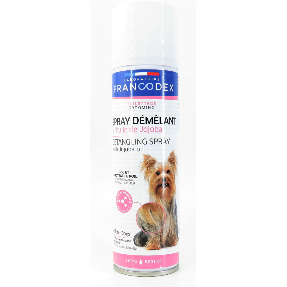 Francodex Olio di Jojoba Spray detergente per cani. 250 ml. Shampoo