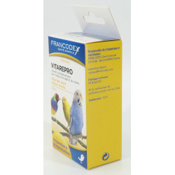Francodex Vitarepro 15 ml . Aliment complémentaire pour oiseaux de cage et de volière. Complément alimentaire