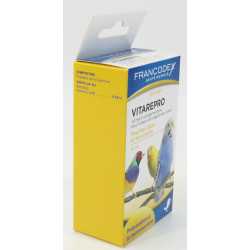 Francodex Vitarepro 15 ml . Alimentos complementares para gaiolas e aves domésticas. Suplemento alimentar