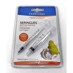 Francodex 2 seringas de alimentos. para aves e roedores. Cuidados e higiene