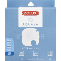 zolux Filtro para bomba x-ternal 100, filtro XT 100 B perlon x 2. para aquário. Meios filtrantes, acessórios