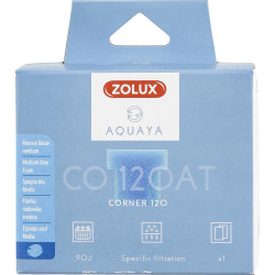 zolux Filtro para la bomba de la esquina 120, filtro de CO 120 AT medio de espuma azul x1. para el acuario. Medios filtrantes...