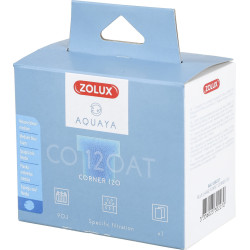 zolux Filtro para bomba de canto 120, CO 120 AT filtro de espuma azul médio x1. para aquário. Meios filtrantes, acessórios