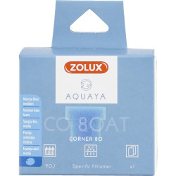 zolux Filter für Eckpumpe 80, Filter CO 80 AT blaues Schaumstoffmedium x1. für Aquarium. Filtermassen, Zubehör