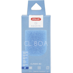zolux Filter für Pumpe classic 80, Filter CL 80 A blaues Schaumstoffmedium x2. für Aquarium. Filtermassen, Zubehör