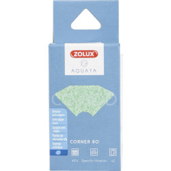 zolux Filtro para bomba de canto 80, filtro de CO 80 D anti-algas espuma x 2. para aquário. Meios filtrantes, acessórios