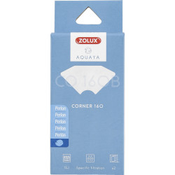 zolux Filtre pour pompe corner 160, filtre CO 160 B perlon x 2. pour aquarium. Masses filtrantes, accessoires