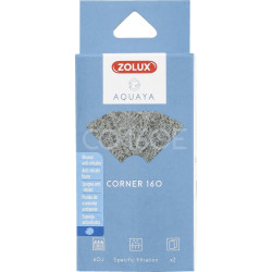 zolux Filter for corner 120 pump, CO 120 E filter with anti-nitrate foam x 2. for aquarium. Filter media, accessories