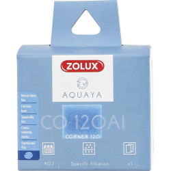zolux Filtro per pompa angolo 120, filtro CO 120 Al filtro fine schiuma blu x1. per acquario. Supporti filtranti, accessori