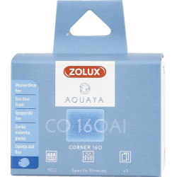 zolux Filtro para bomba de canto 160, filtro de CO 160 Al fina espuma azul x1. para aquário. Meios filtrantes, acessórios