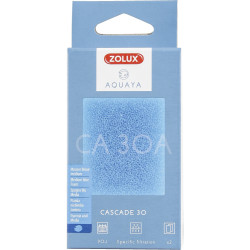 zolux Filtro para bomba em cascata 30, CA 30 Um meio filtrante de espuma azul x2. para aquário. Meios filtrantes, acessórios