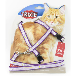 Trixie XL-Geschirr mit Leine für Großkatzen. Größe. 34-57 cm/13 mm. zufällige Farbe. Hebegurt