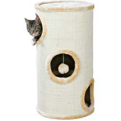 Trixie Kattenboom - Kattentoren Samuel. ø 37 cm x 70 cm hoog. beige kleur. voor kat. Kattenboom