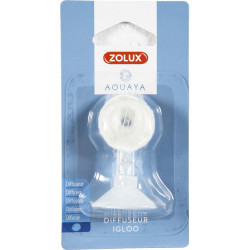 zolux Difusor de ar de iglu ajustável com ventosa e espuma . para aquário. pedra de ar