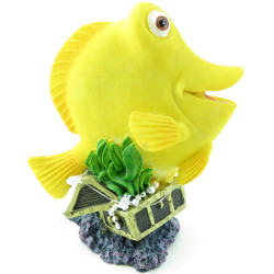 Décoration et autre Leto poisson jaune. taille 9 X 5 X 11 cm. décoration aquarium.