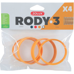 zolux 4 anillos de conexión para el tubo de Rody . color de la banana . tamaño ø 6 cm . para el roedor. Tubos y túneles