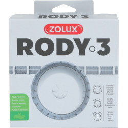 zolux 1 Geräuschloses Übungsrad für Rody3 Käfig . Farbe weiß. Größe ø 14 cm x 5 cm . für Nagetiere. Rad