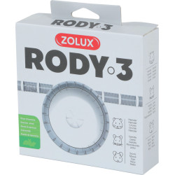zolux 1 Geräuschloses Übungsrad für Rody3 Käfig . Farbe weiß. Größe ø 14 cm x 5 cm . für Nagetiere. Rad