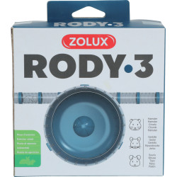 zolux 1 Geräuschloses Übungsrad für Rody3 Käfig . Farbe blau. Größe ø 14 cm x 5 cm . für Nagetiere. Rad