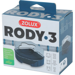 zolux 1 casa de banho para pequenos roedores. Rody3 . cor azul. tamanho 14,3 cm x 10,5 cm x 7 cm . para roedores. Caixas de lixo