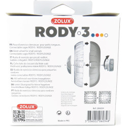 zolux 1 Roda de exercício silenciosa para gaiola Rody3 . cor branca. tamanho ø 14 cm x 5 cm . para roedores. Roda