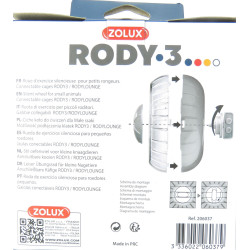zolux 1 Geräuschloses Übungsrad für Rody3 Käfig . Farbe blau. Größe ø 14 cm x 5 cm . für Nagetiere. Rad