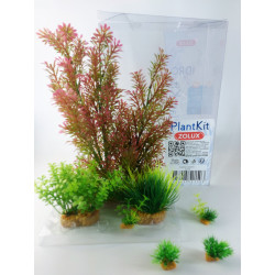 zolux Deco plantkit idro n°1. Kunstmatige planten. 7 stuks. H 36 cm. aquariumdecoratie. Decoratie en andere