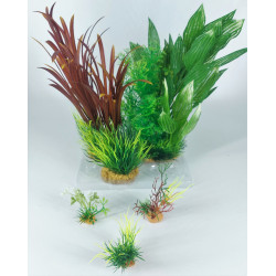 Décoration et autre Déco plantkit idro n°2. plantes artificielles. 6 pieces. H 27 cm. décoration d'aquarium.