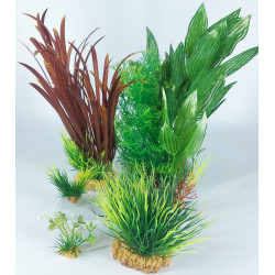 Décoration et autre Déco plantkit idro n°2. plantes artificielles. 6 pieces. H 27 cm. décoration d'aquarium.