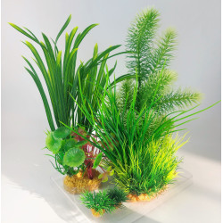 Décoration et autre Déco plantkit idro n°3. plantes artificielles. 6 pieces. H 28 cm. décoration d'aquarium.