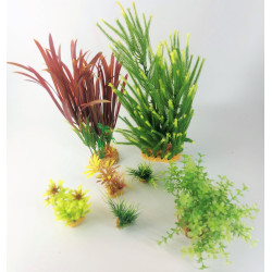 zolux Deco plantkit idro n°4. Kunstmatige planten. 7 stuks. H 33 cm. aquariumdecoratie. Decoratie en andere