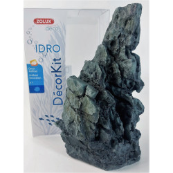 zolux Decor. set Idro zwarte steen n° 1. afmeting 11 x 7,5 x hoogte 17 cm. voor aquarium. Decoratie en andere