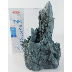 zolux Décor. kit Idro black stone n°2. dimension 15 x 12 x Hauteur 20 cm. pour aquarium. Décoration et autre