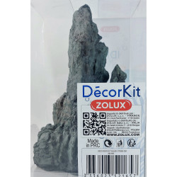Décoration et autre Décor. kit Idro black stone n°3. dimension 17.5 x 15 x Hauteur 27 cm. pour aquarium.