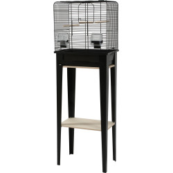 zolux Cage et meuble CHIC LOFT. taille S. 38 x 24,5 x hauteur 113cm. couleur noir. Cages, volières