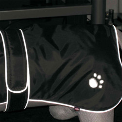 vêtement chien Manteau XS+ Orléans noir. Encolure: 32-39 cm. pour chiens.