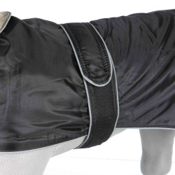 Trixie XS+ Orleans cappotto nero. Scollatura: 32-39 cm. per cani. abbigliamento per cani