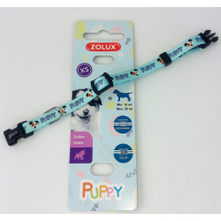 zolux Ketting PUPPY MASCOTTE. 8 mm .16 tot 25 cm. blauwe kleur. voor puppies Puppy halsband