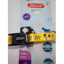 zolux Collier PUPPY MASCOTTE. 8 mm .16 à 25 cm. couleur jaune. pour chiots Collier chiot
