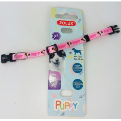 zolux Ketting PUPPY MASCOTTE. 8 mm .16 tot 25 cm. roze kleur. voor puppies Puppy halsband
