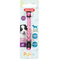 zolux Collar PUPPY PIXIE. 8 mm .16 a 25 cm. de color rosa. para los cachorros Collar para cachorros