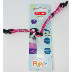 zolux Collana PUPPY PIXIE. 8 mm .16 a 25 cm. colore rosa. per cuccioli Collare per cuccioli