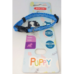 zolux Halskette PUPPY PIXIE. 8 mm .16 bis 25 cm. blaue Farbe. für Welpen Welpen-Halsband