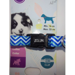 zolux Collar PUPPY PIXIE. 8 mm .16 a 25 cm. de color azul. para los cachorros Collar para cachorros