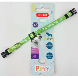 zolux Ketting PUPPY PIXIE. 8 mm .16 tot 25 cm. groene kleur. voor pups Puppy halsband